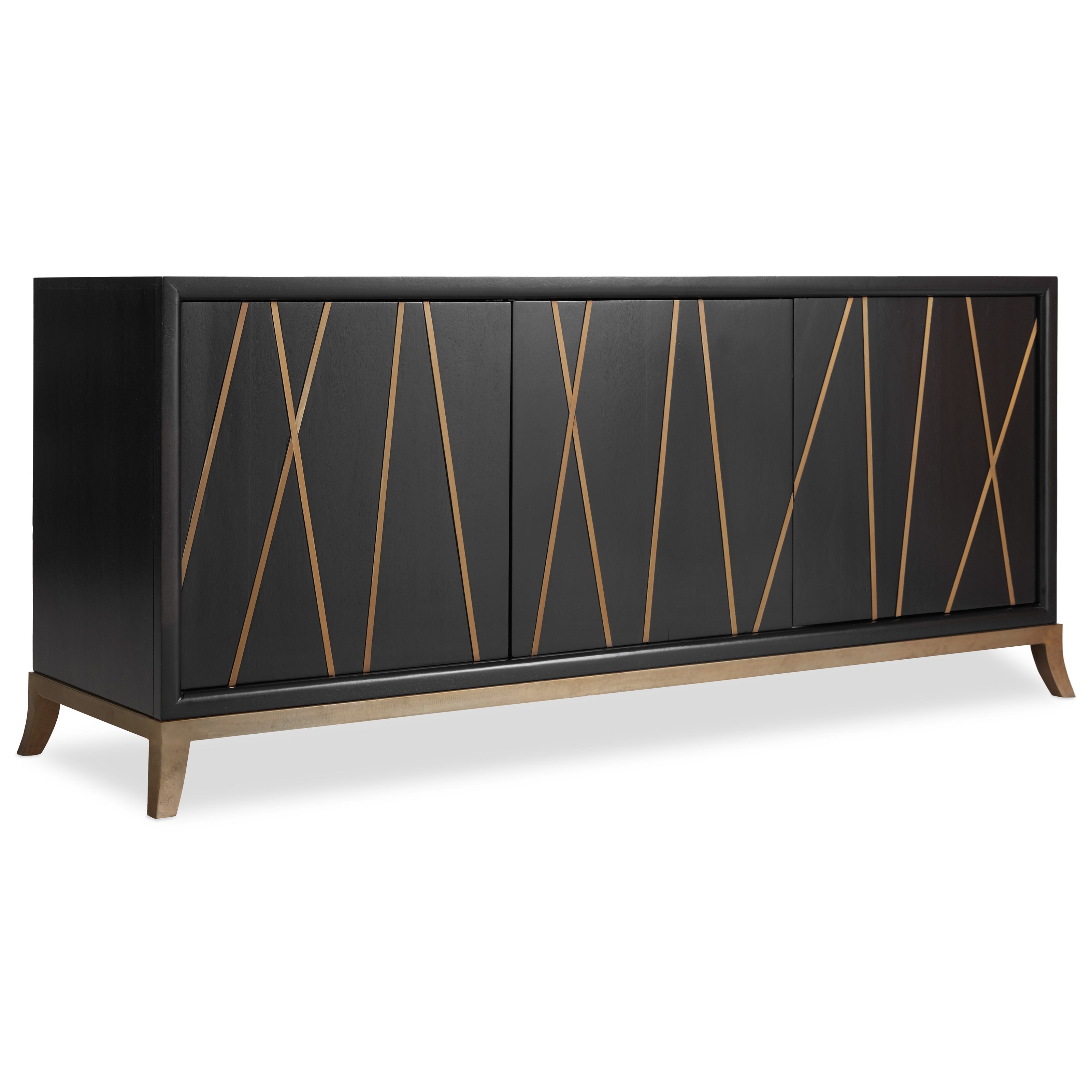 3-Door 64 Inch Entertainment Console